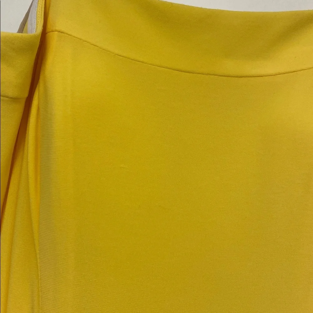 Elegant Canary Yellow Off-Shoulder Dress - Picture 5 of 8